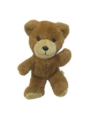 Trudy Teddy Bear 11" Plush Brown 1983 Vintage Stuffed Animal Shaggy Fur Toy 80s